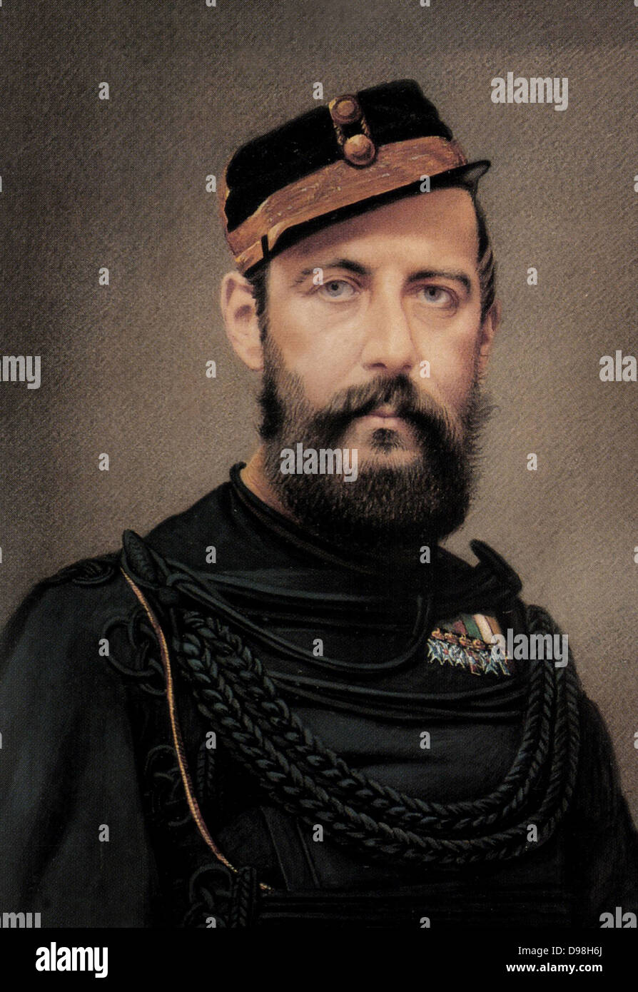 Karl XV & IV (Karl XV) (1826 – 1872) König von Schweden und Norwegen von 1859 bis 1872. Stockfoto