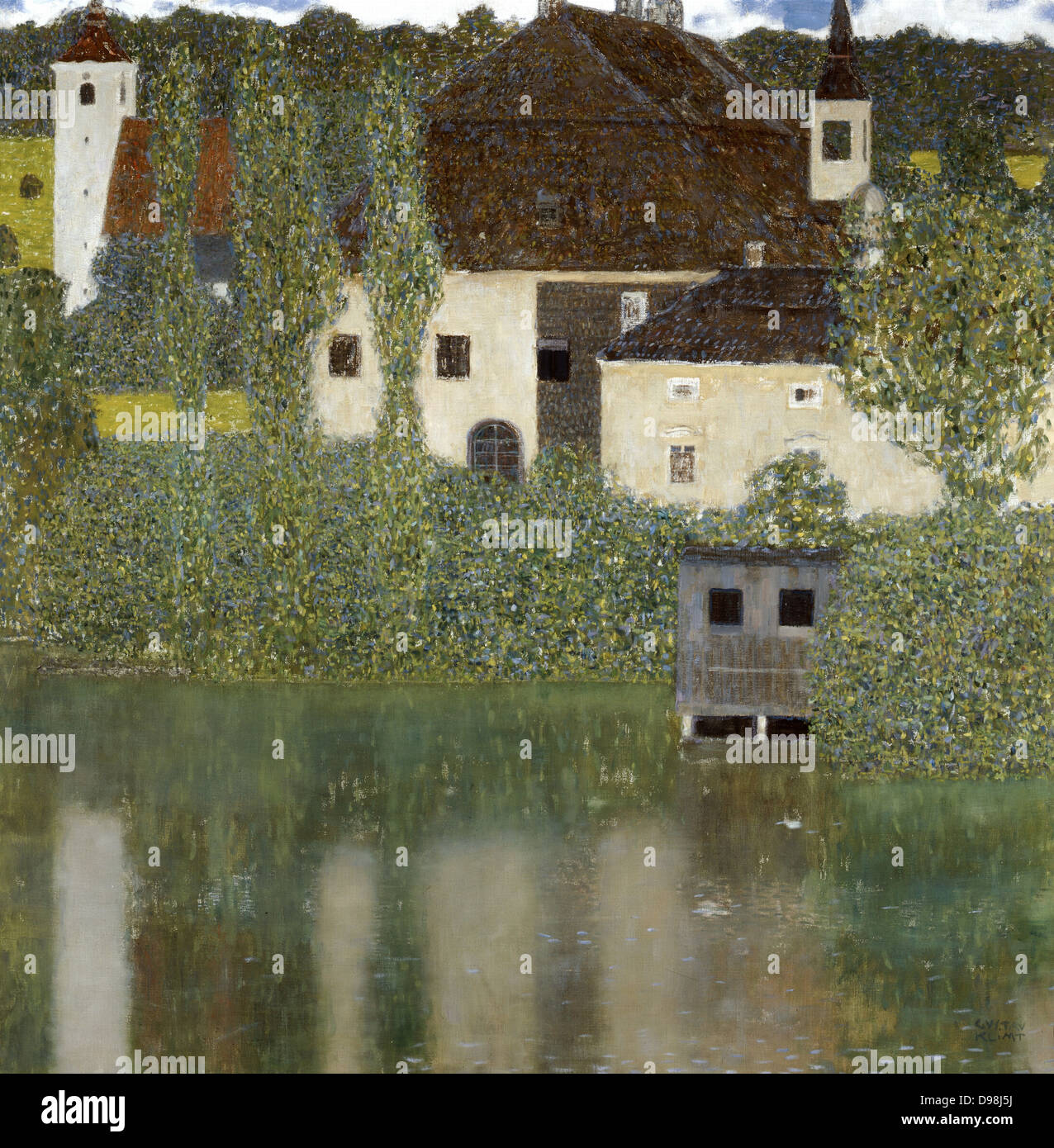 Schloss Kammer am Attersee "(I), 1908. Österreichischen symbolistischen Maler Gustav Klimt (1862 – 1919). Stockfoto