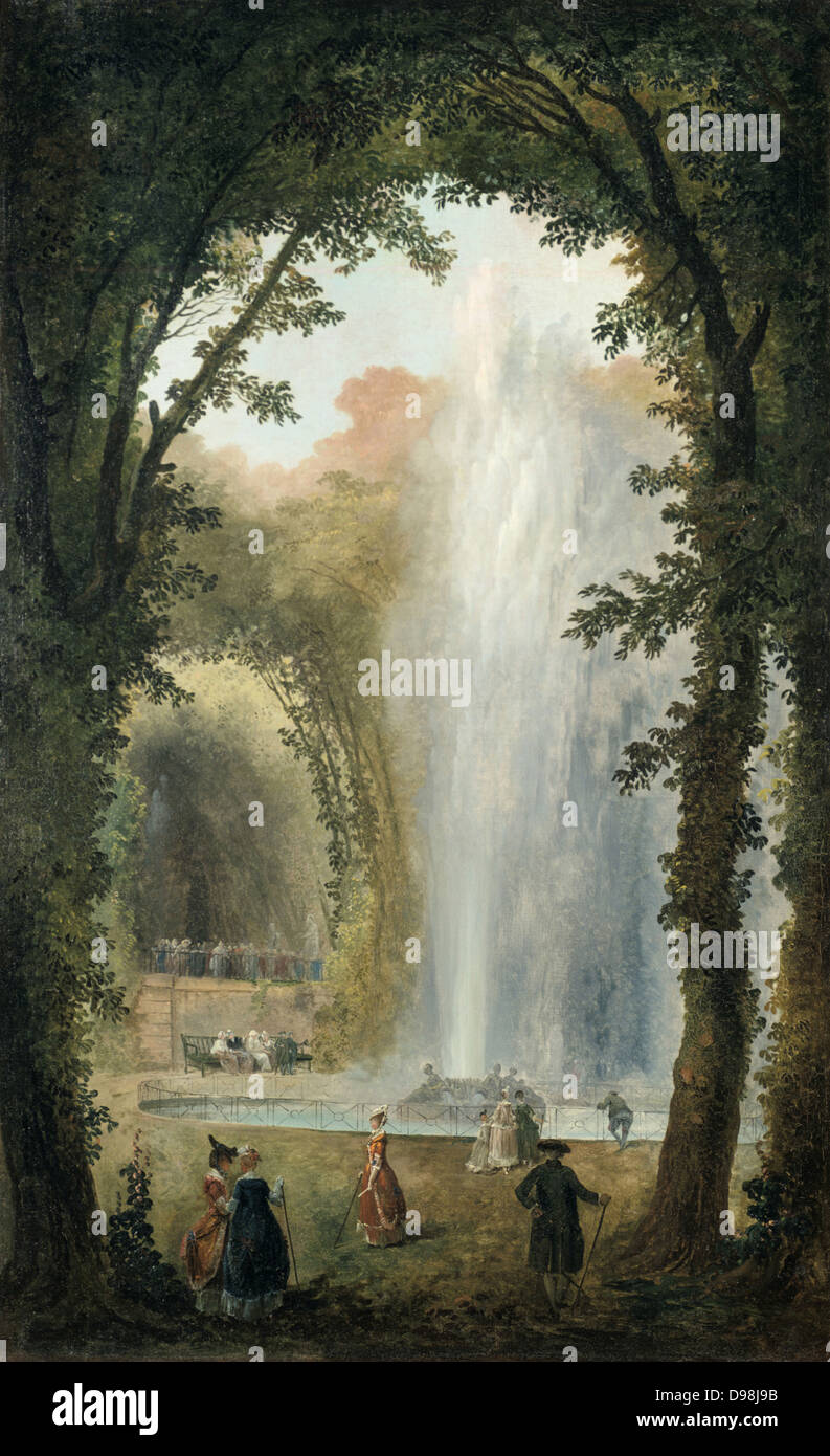 Brunnen in den Hain der Musen im Chateau de Marly, die von Ludwig XIV