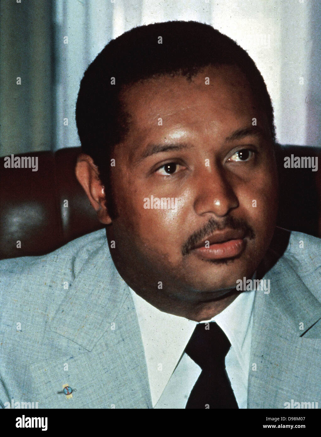Jean-Claude Duvalier, auch "Baby Doc" oder "Baby Doc" (3. Juli 1951 geboren) war der Präsident von Haiti von 1971 bis zu seinem Sturz durch einen Volksaufstand im Jahre 1986 Stockfoto