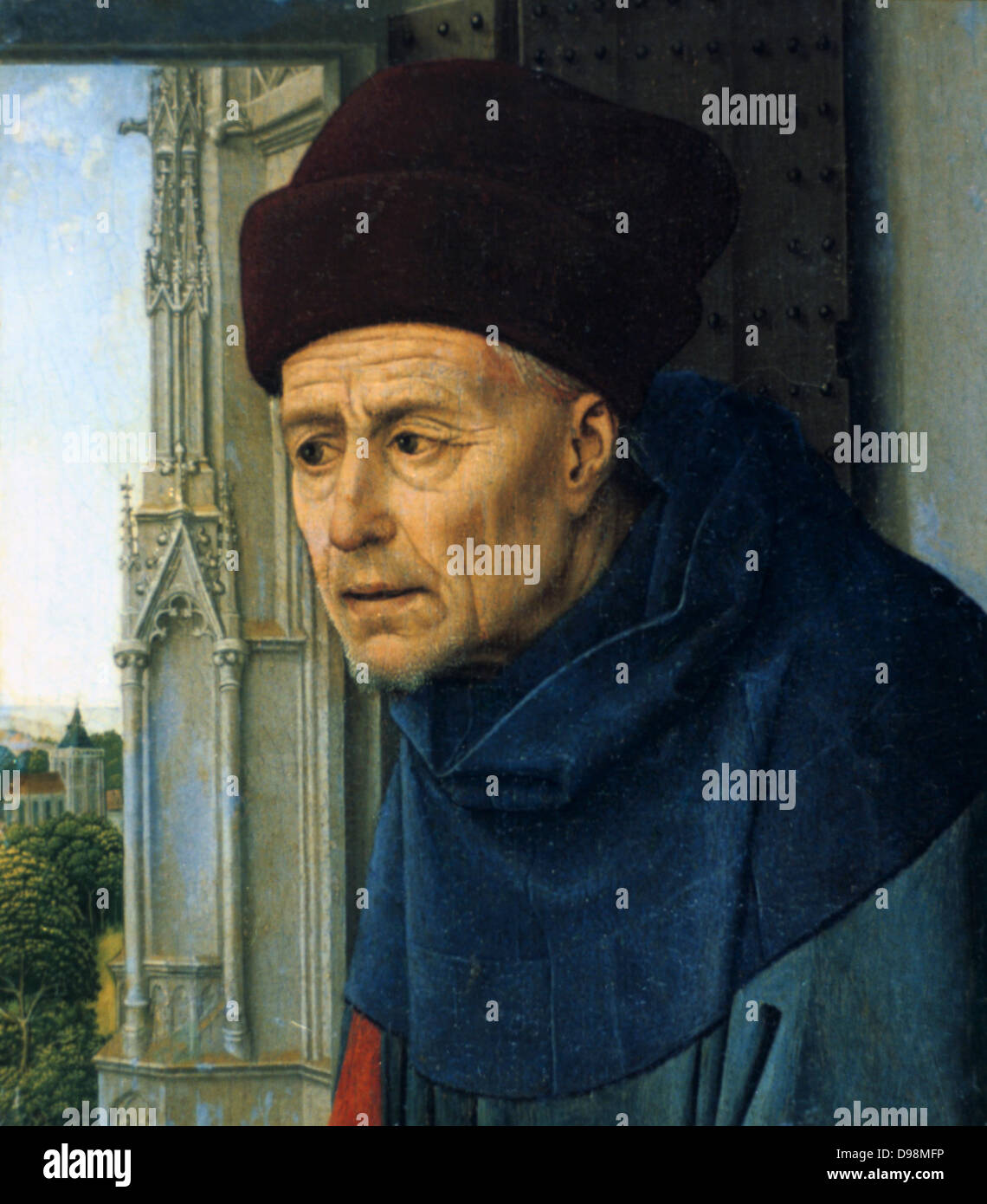 Kopf-St. Jost ". Rogier van der Weyden (1399/1400-1464) altniederländischen Maler. Stockfoto