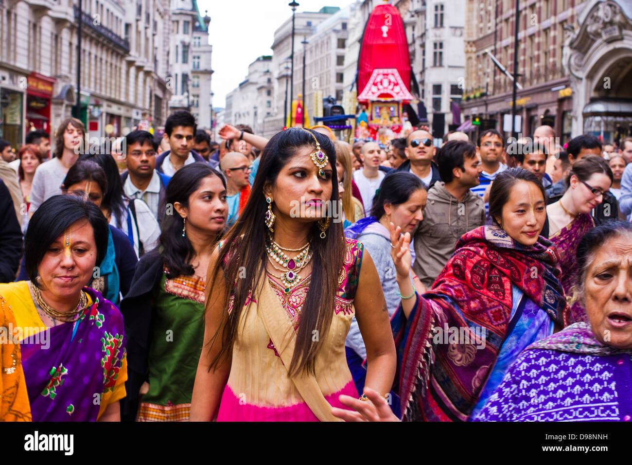 Rathayatra Wagen Festival-London Stockfoto