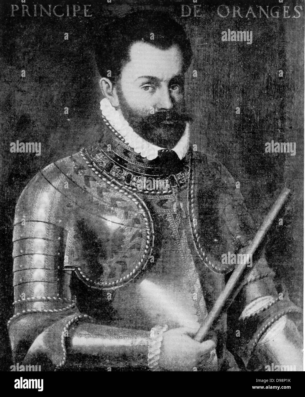 Wilhelm I., Prinz von Oranien (24. April 1533 - vom 10. Juli 1584), auch als William die Stille (Niederländisch: Willem de Zwijger), oder einfach nur Wilhelm von Orange (Niederländisch: Willem van Oranje), war der wichtigste Führer der Niederländische Aufstand gegen die spanische, die aus dem 80 jährigen Krieg eingestellt und in der formalen Unabhängigkeit der Vereinigten Provinzen im Jahre 1648 geführt. Er war im Haus von Nassau als Graf von Nassau-Dillenburg geboren. Er wurde Prinz von Oranien im Jahre 1544 und ist damit der Gründer des Hauses Oranien-Nassau. Auf F. Pourbus zugeschrieben. Stockfoto