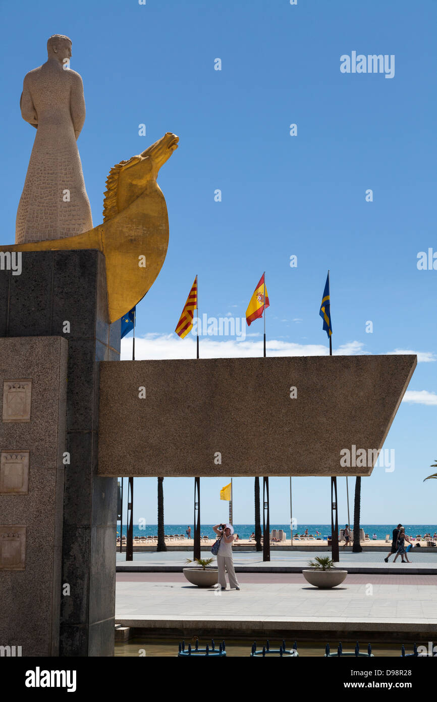 Die Jaume ich Monuement in Salou Stockfoto