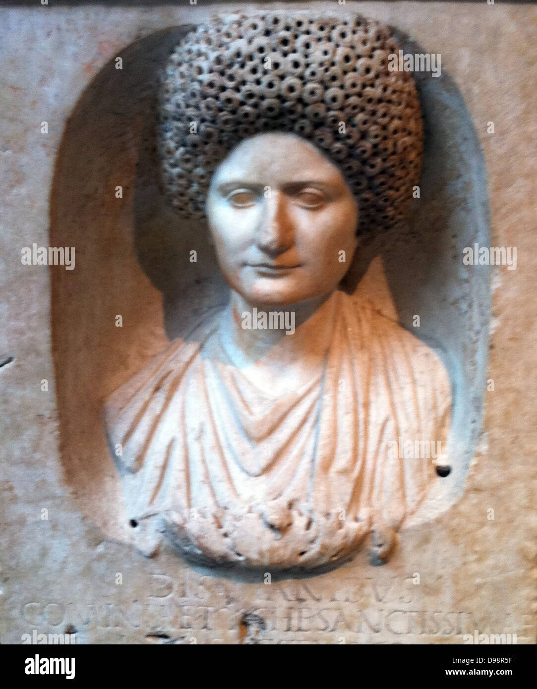 Marmor-Funerary Stele, Flavian Periode, ca. 69-81 Stockfoto