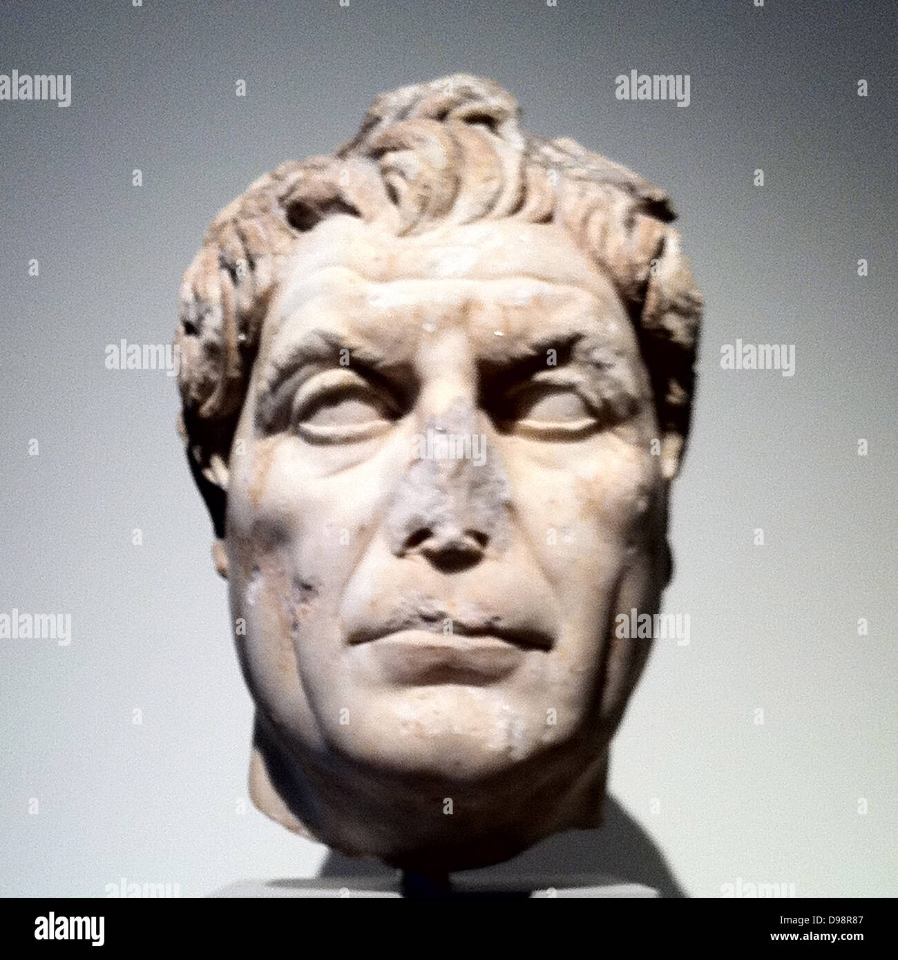 Marmor Büste eines Mannes. ca. 100 n. Chr. römische Stockfoto