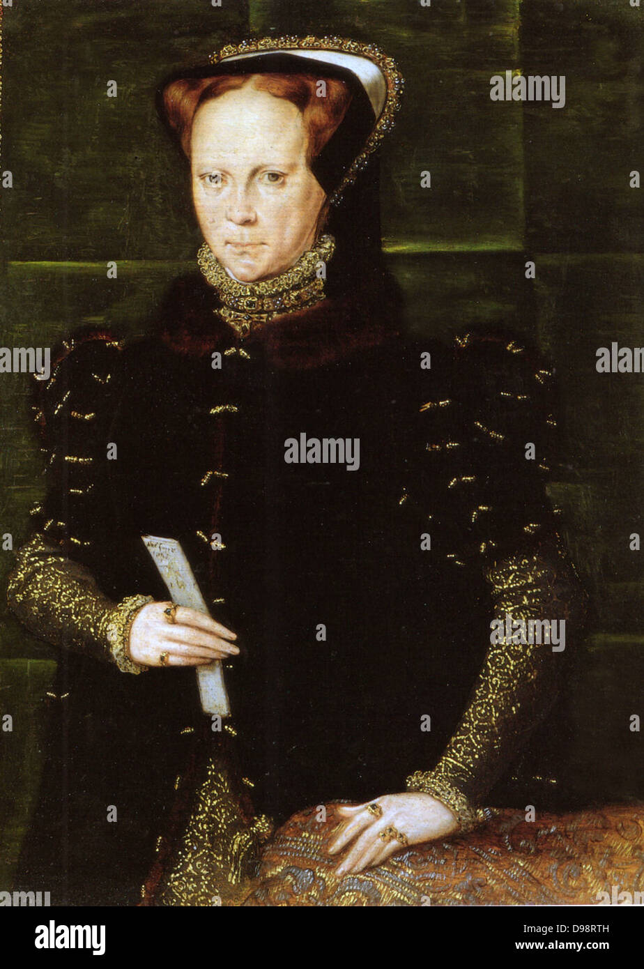 Ich Maria von Hans Eworth, 1554. Hans Eworth. Ich Maria (18. Februar 1516 - 17. November 1558 wurde Queen Regnant von England und Irland Von Juli 1553 bis zu ihrem Tod Stockfoto