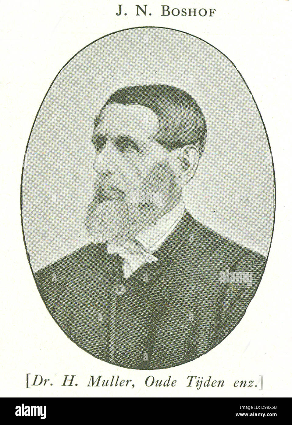 Jacobus Nicolaas Boshof, eine kluge Administrator im Oranje-Freistaates.  Im Jahre 1859 folgte er M W Pretorius. Stockfoto