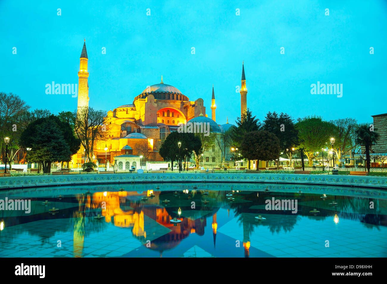 Hagia Sophia in Istanbul, Türkei in den frühen Morgenstunden Stockfoto