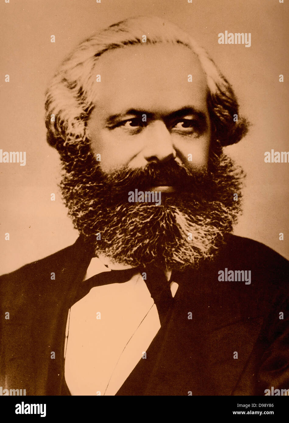 Karl Heinrich Marx (5. Mai 1818 - vom 14. März 1883) war ein deutscher Philosoph, Soziologe, Wirtschafts- Historiker, Journalist und revolutionär-sozialistischen. Stockfoto