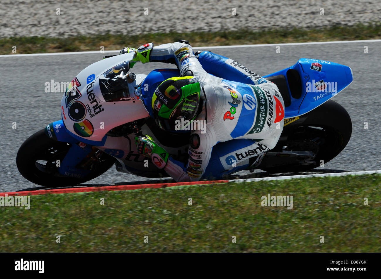 Montmelò, Catalunya 14. Juni 2013. Moto 2 Fahrer Pol Espargaro (Tuenti HP40) während das freie Training Credit: Gaetano Piazzolla/Alamy Live News Stockfoto