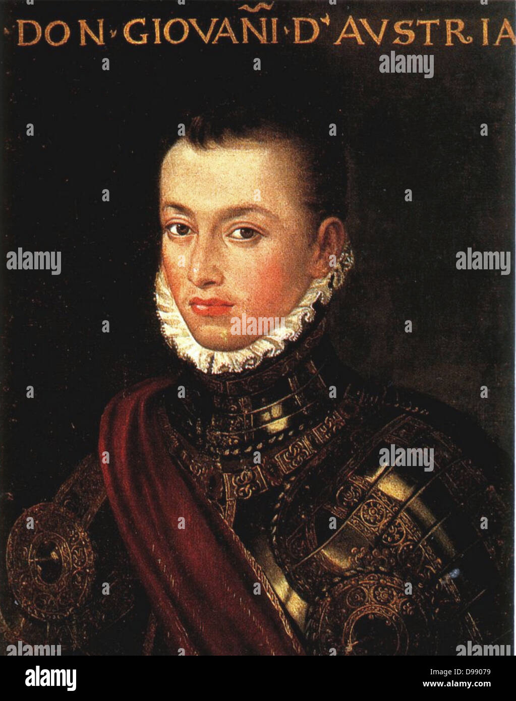 Don Juan von Österreich (1547-1578) als Don John Österreichs bekannt, und in Spanisch als Don Juan de Austria war ein unehelicher Sohn des Heiligen Römischen Kaiser Karl V. Er ein militärischer Führer in den Dienst von seinem Halbbruder wurde, Philipp von Spanien und ist am besten für seine Naval Sieg in der Schlacht von Lepanto im Jahre 1571 bekannt. Stockfoto