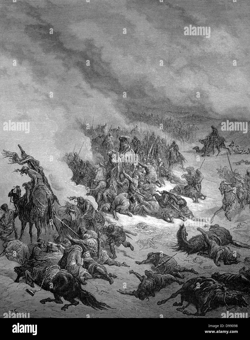 Gustave Dore Kreuzzüge Kreuzzug gegen die Mauren von granada Stockfoto
