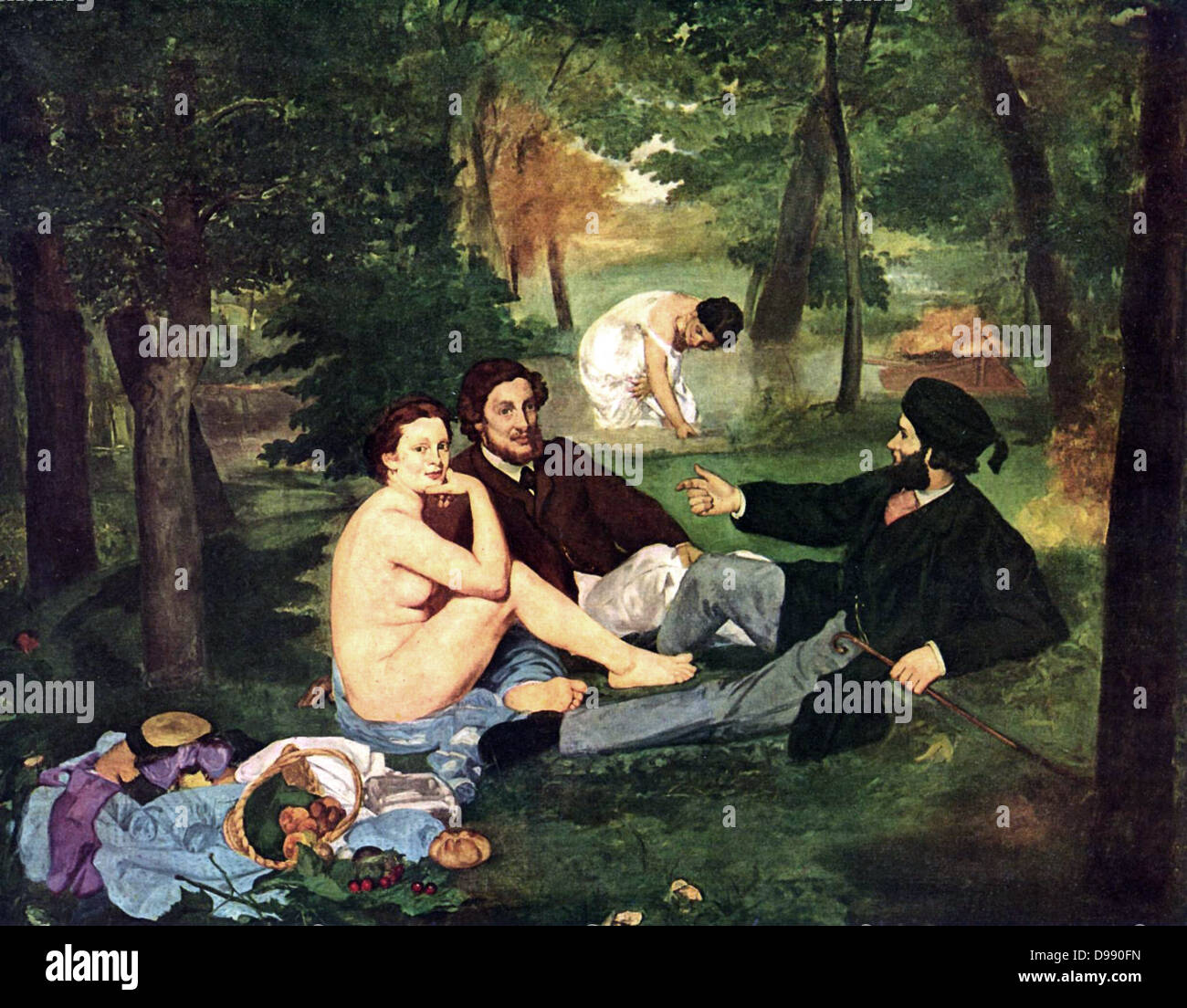 Le Déjeuner Sur l ' herbe durch Eduard Manet 1863 Stockfoto