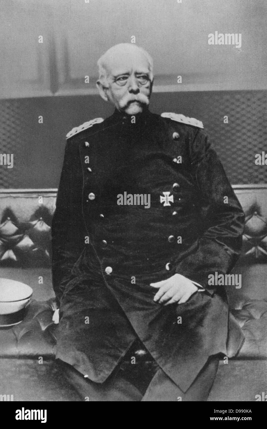 Otto Von Bismark Kanzler von Deutschland Stockfoto