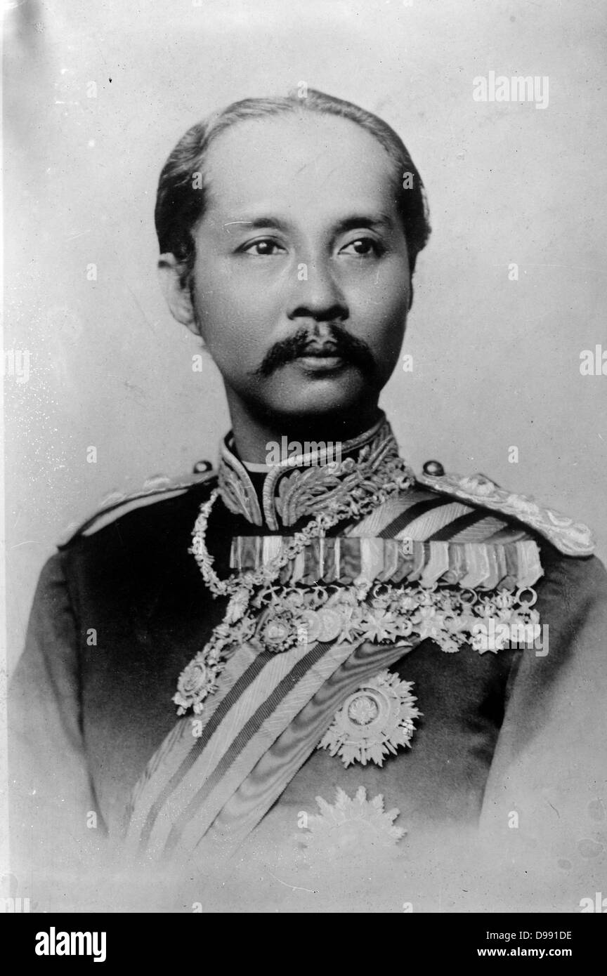 Chulalongkorn (1853-1910) König von Siam als Rama V (1853-1910). Stockfoto