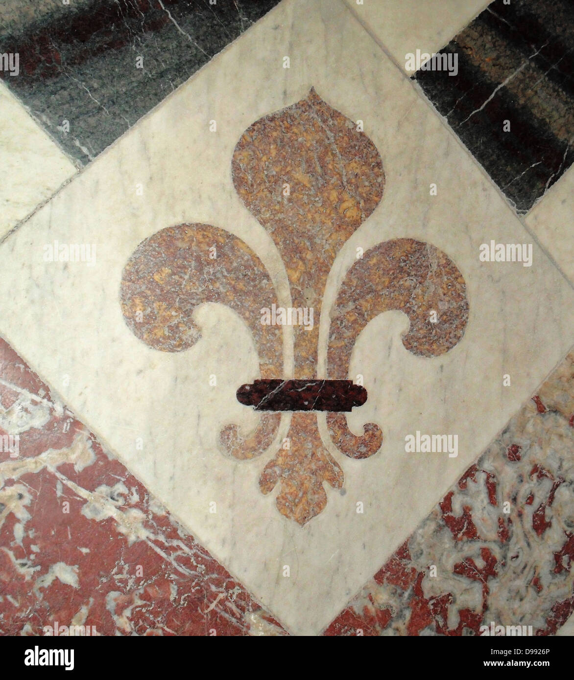 Emblem auf dem Boden des Grabes des französischen Kaisers Napoleon ich (Bonaparte) innen Les Invalides in Paris Stockfoto