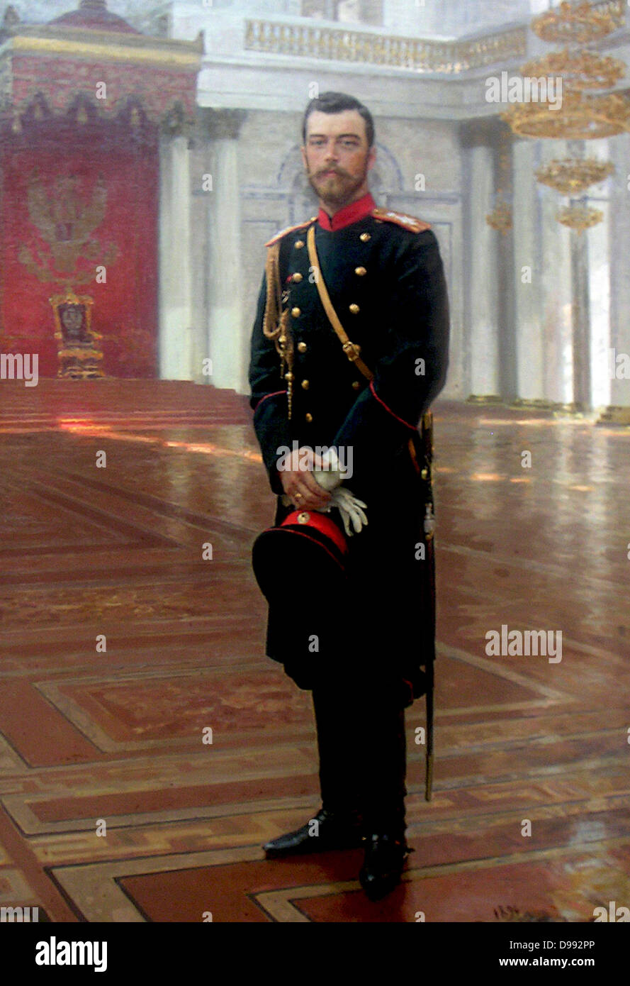 Nikolaus II. (18681918) Zar von Russland 18941917, 1896. Öl auf