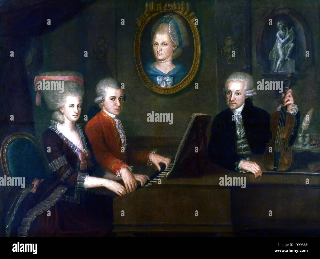 Wie Viele Geschwister Hatte Mozart Wolfgang Amadeus Mozart mit seiner Schwester Maria Anna und Vater