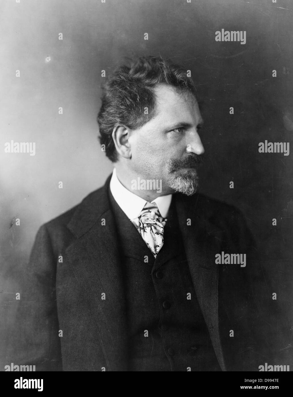 Alphonse Marie Mucha, 1860-1939. Foto des französischen Grafikers 1906 Stockfoto