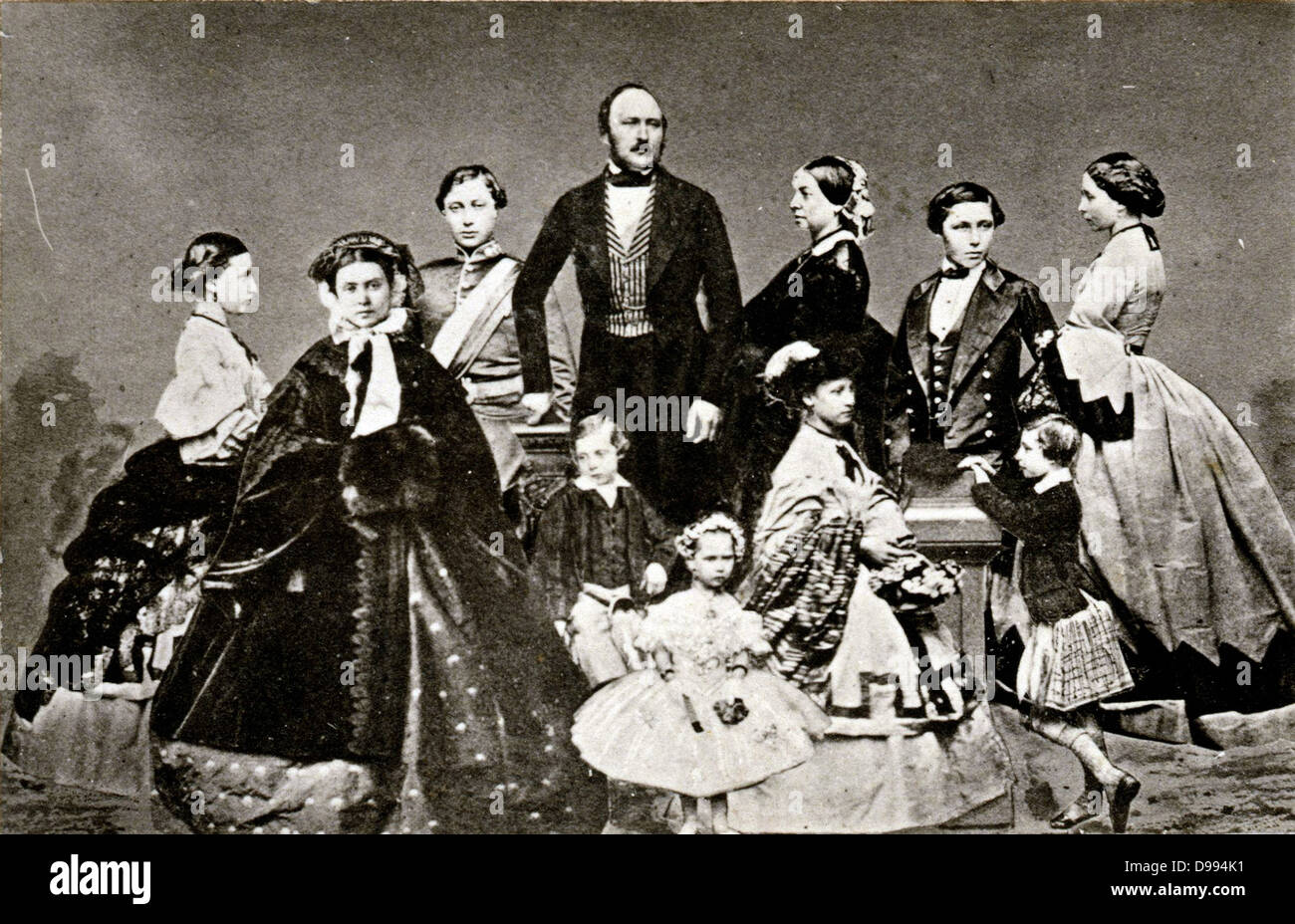 Prinz Albert (Prince Consort) mit Königin Sieg und ihre Kinder. Stockfoto