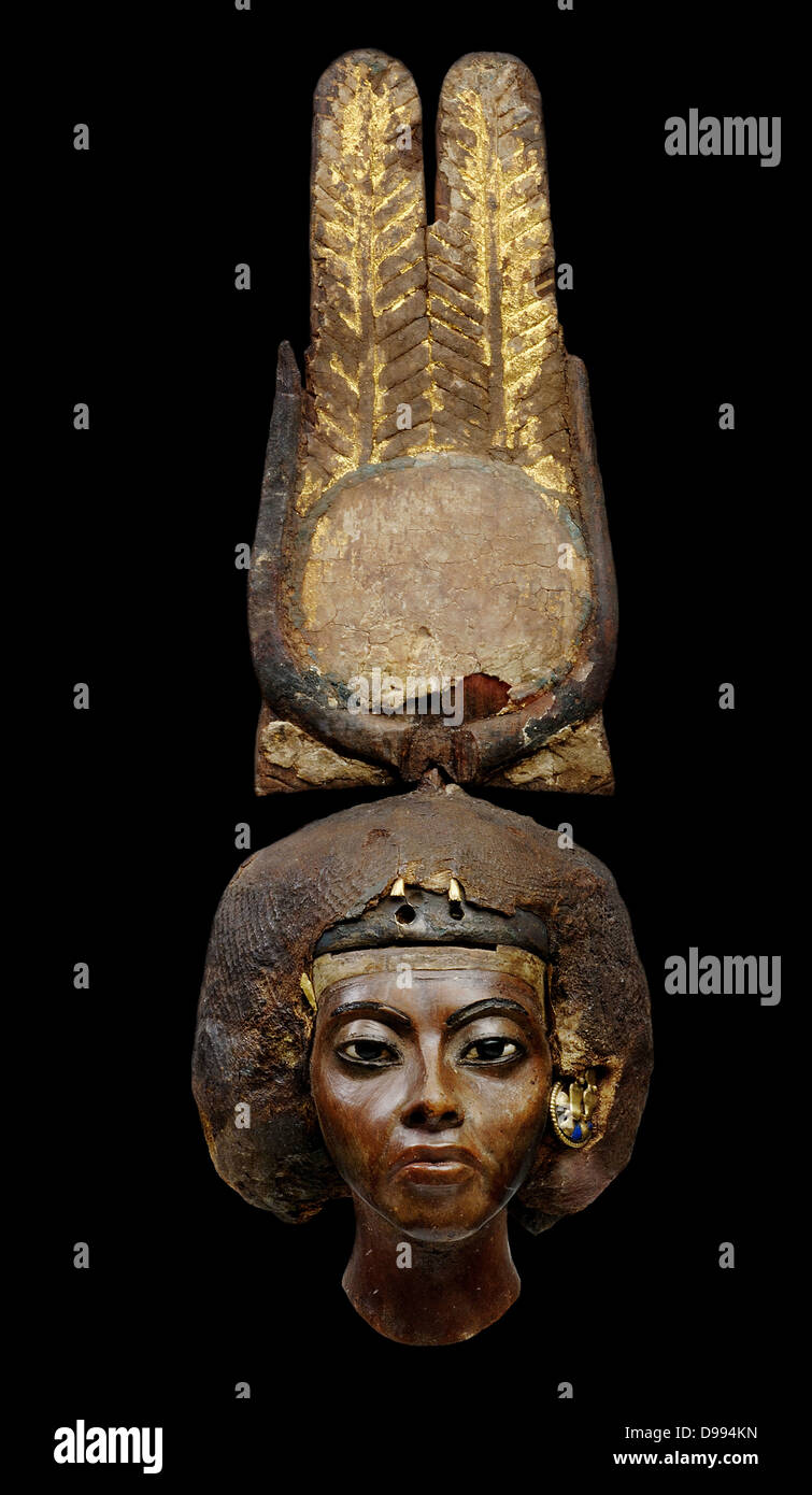Königin Teje, ägyptischen, Medinet el Ghurob, neues Reich, Dynastie 18 Herrschaft von Amenhotep III, 1355 v. Chr. Stockfoto