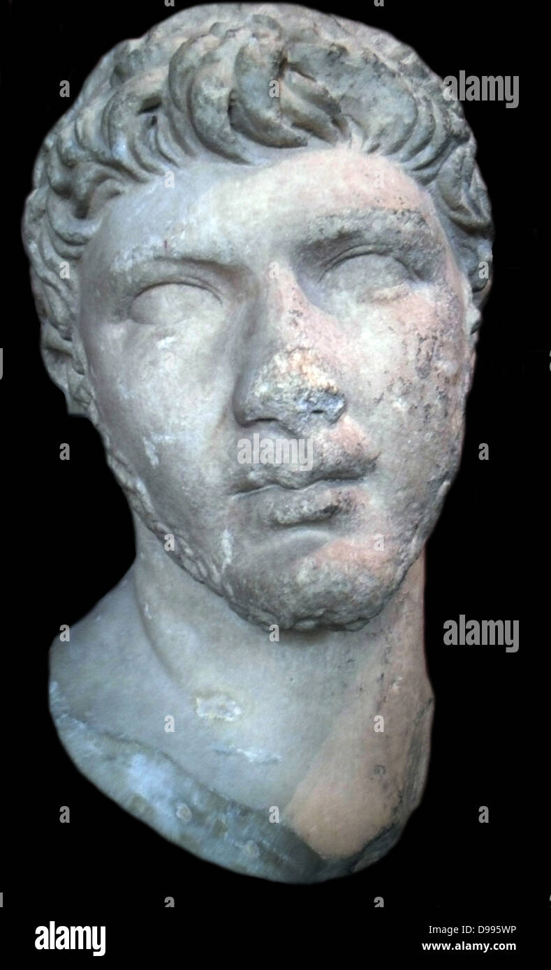 König Ptolemaios von Mauretanien, 23 n. Chr. 40 n. Chr., Cherchel, Algerien (Antike Caesarea) Marmor Stockfoto
