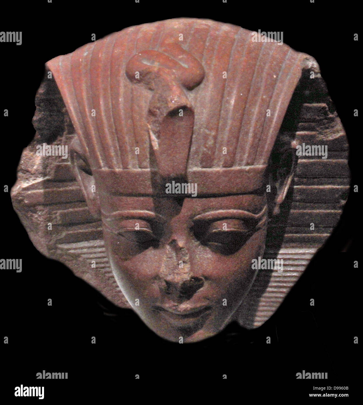 Sphinx-Kopf, vermutlich von König Amenhotep II Stockfoto