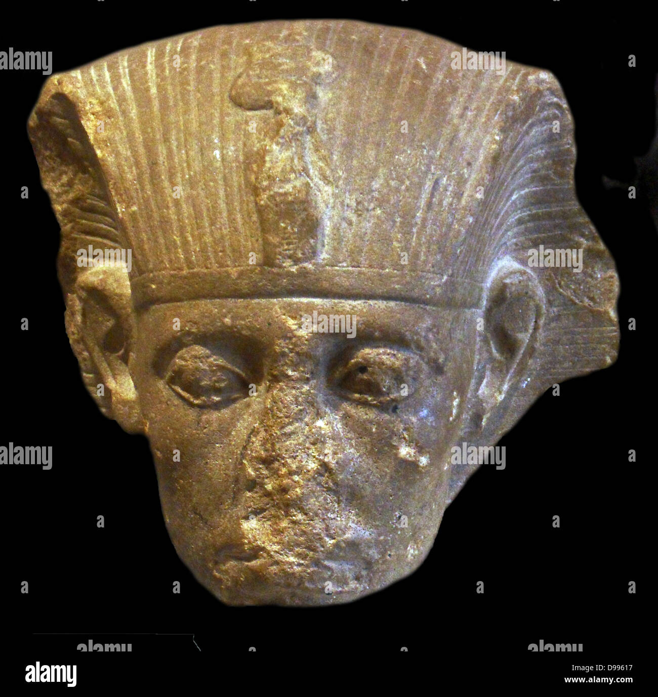 Kopf des Königs Sesostris 111 1862-1843 v. Chr. (12. Dynastic) Sandstein Stockfoto