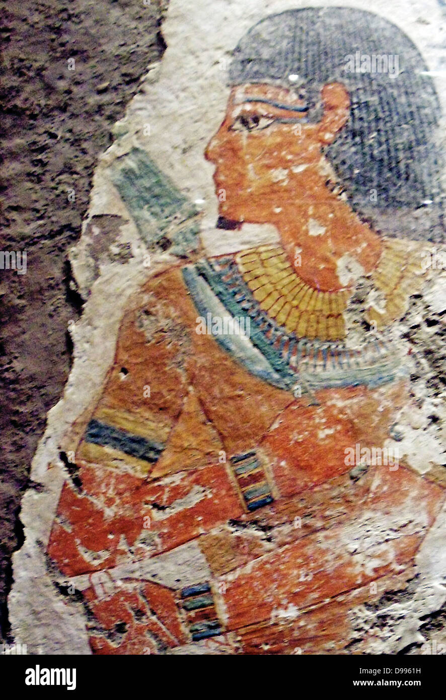 Porträt von Nebamon, Direktor des königlichen Skulpturen für den König von Ägypten Stockfoto