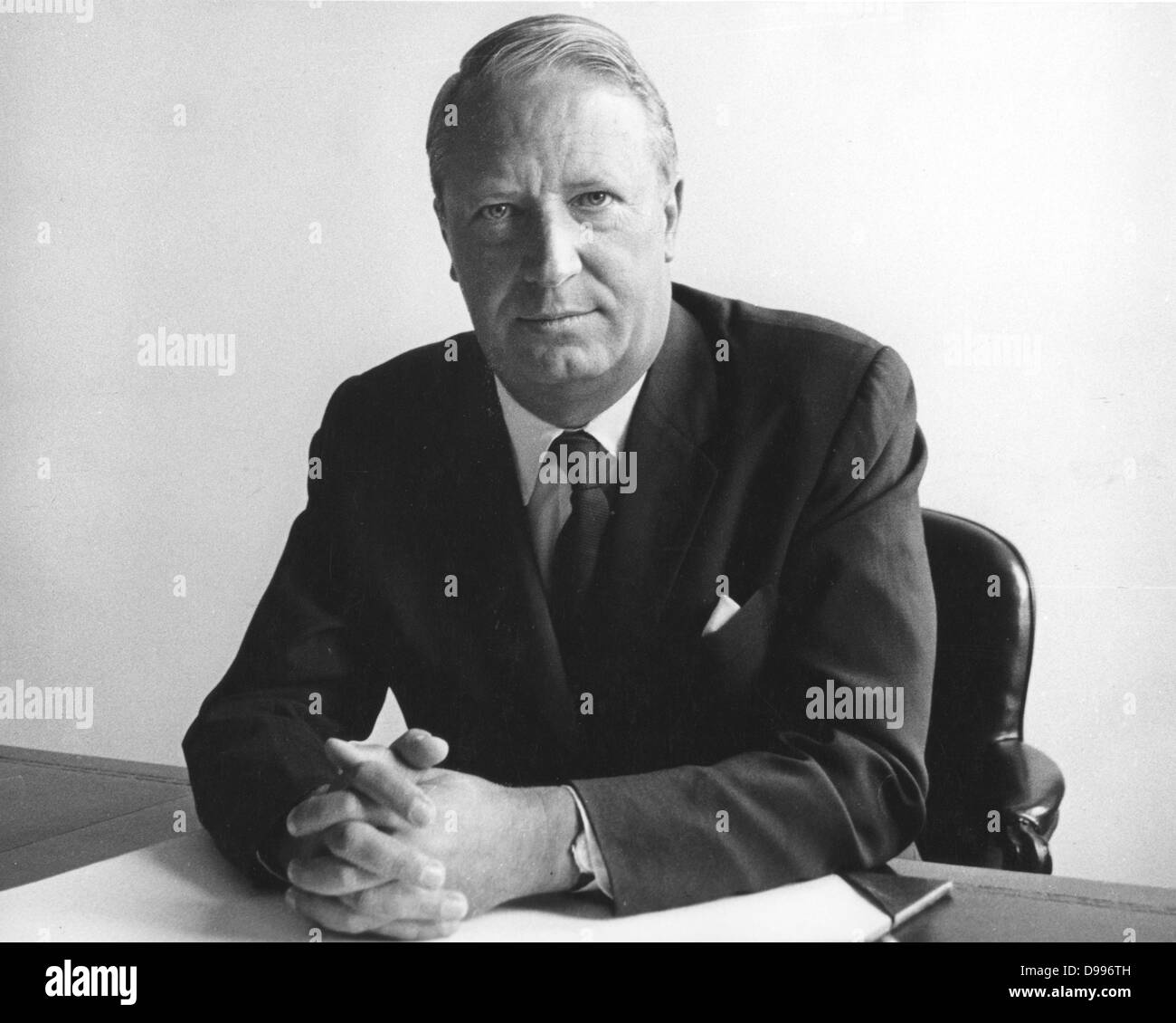 Sir Edward Richard George 'Ted' Heath, KG, MBE (9. Juli 1916 - 17. Juli 2005), britische Konservative Partei Führer (1965 75) und Premierminister (1970 74) Stockfoto