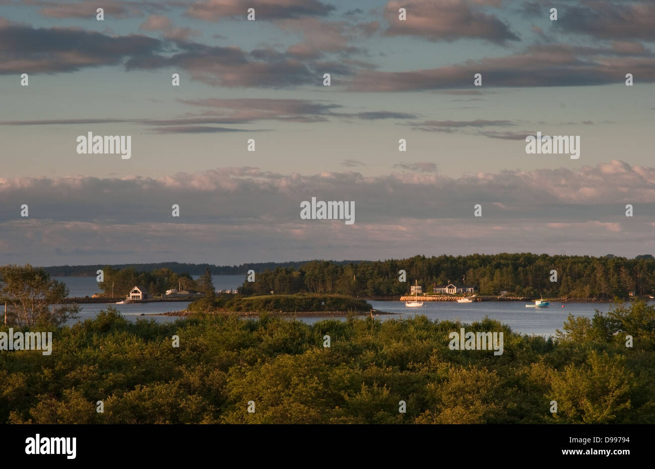 Buchten und Buchten auf der Süden von Nova Scotia Stockfoto