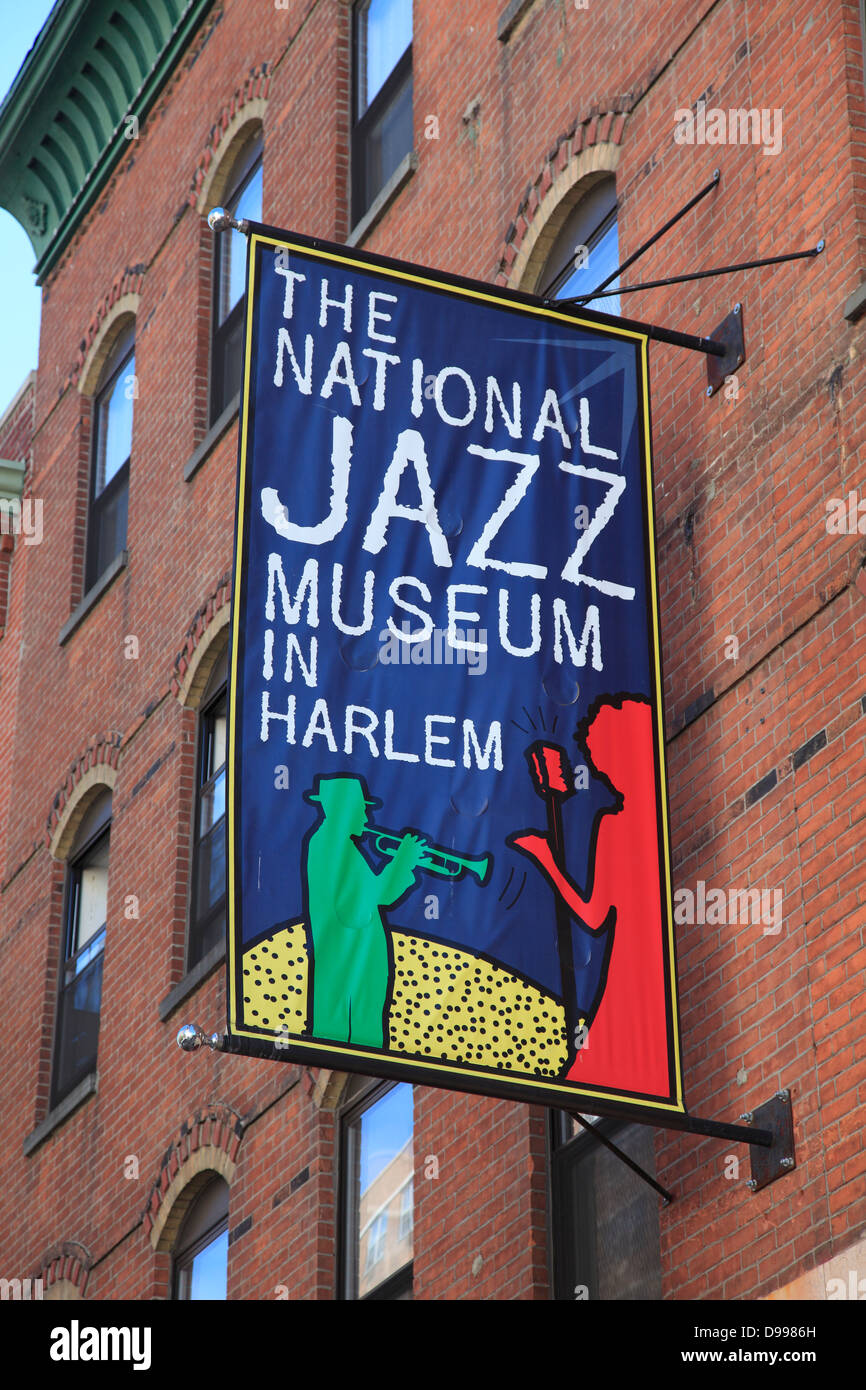 Jazz Nationalmuseum in Harlem, New York City, Manhattan, USA Stockfoto
