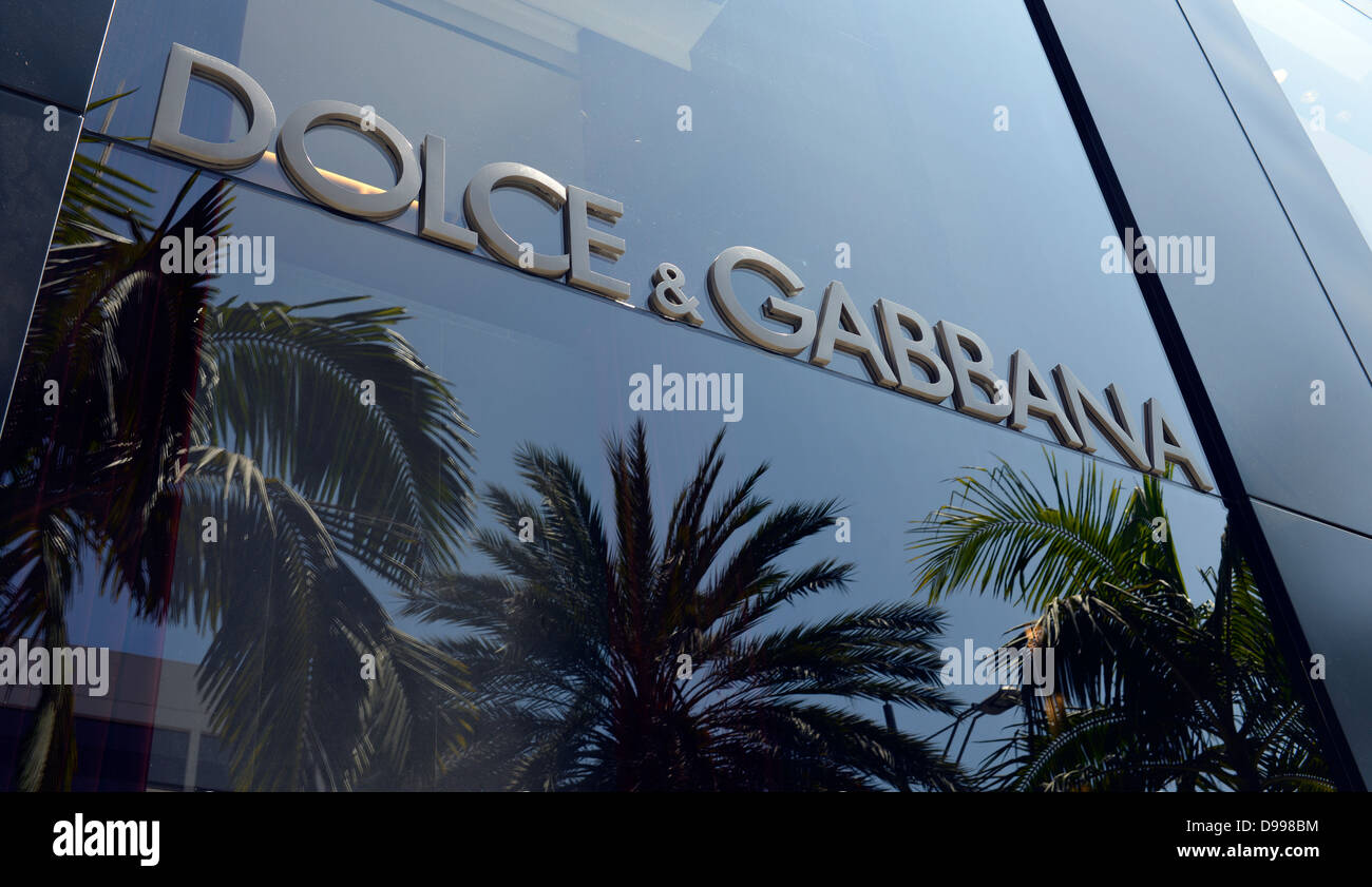 Dolce & Gabbana Boutique, edle shopping Straße Rodeo Drive, Beverly Hills, Los Angeles, Kalifornien, Vereinigte Staaten von amerik. Stockfoto