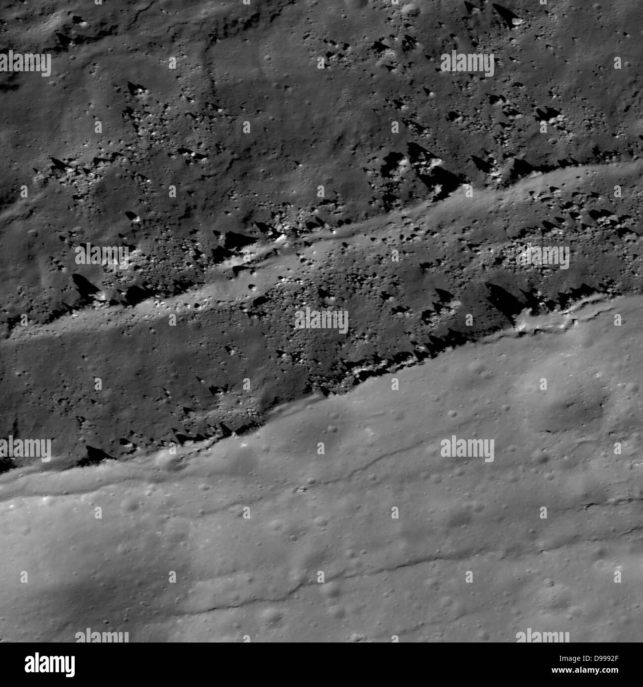 Gebrochenen und Standfestigkeit Felge Klute W-Krater. Stockfoto