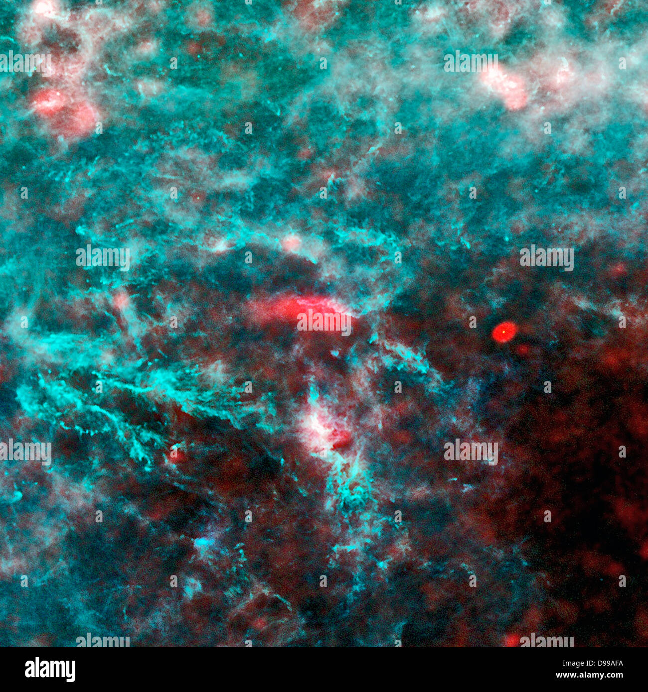 Eine niedrige Aktivität, Star-Formation Region im Sternbild Perseus, wie von Planck gesehen. Stockfoto