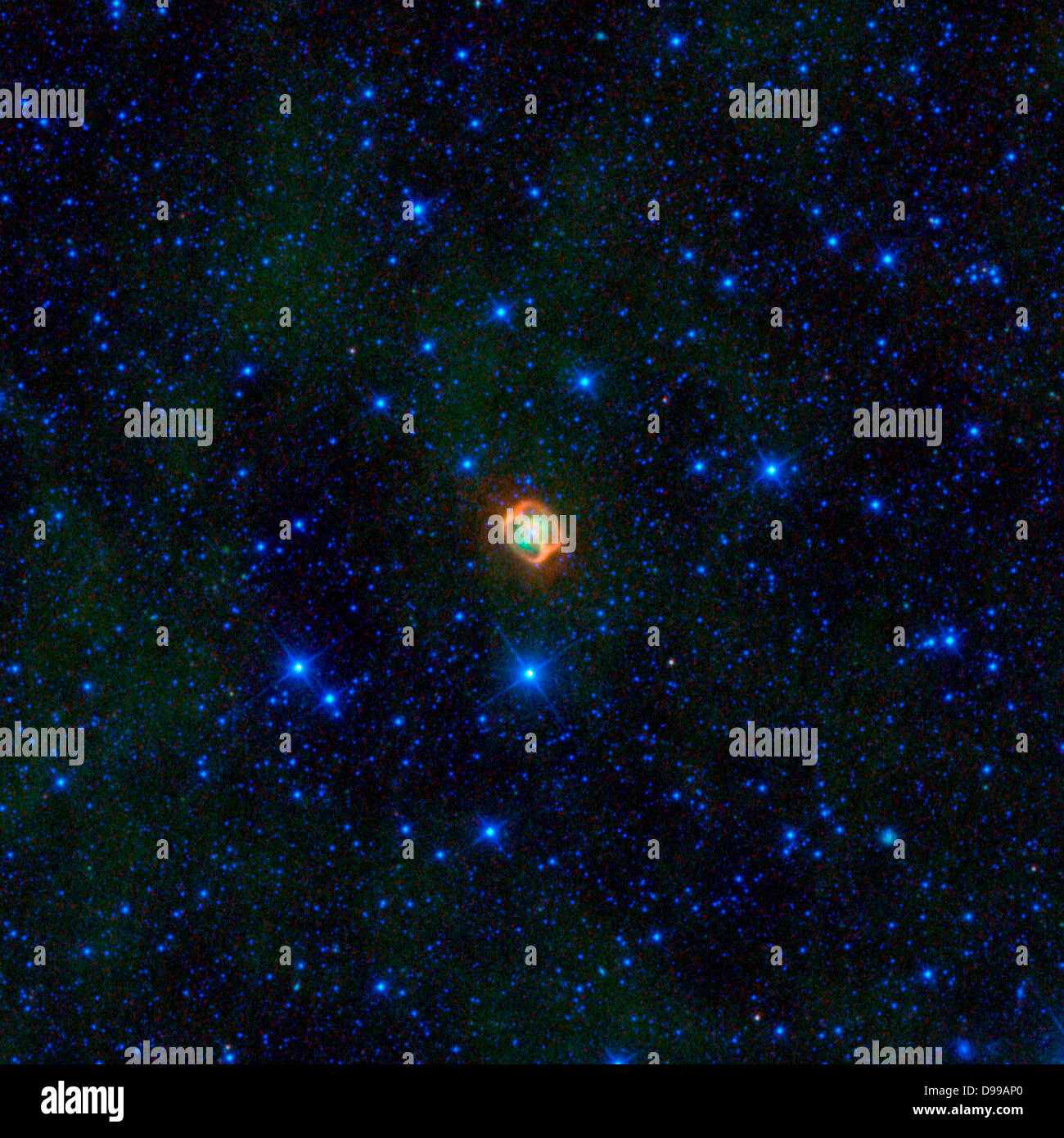 Das Objekt mit dem Namen NGC 1514, ist ein planetarischer Nebel. Diese sind sterbende Sterne wie unsere Sonne, dass Schlag ihre äußeren Schichten aus. Klug. Stockfoto