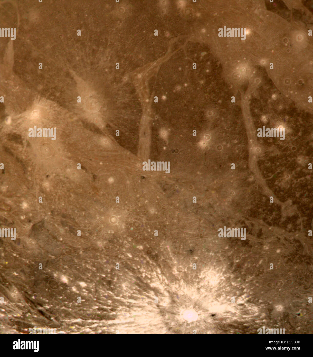 Ein Bild des Ganymed. Einer der Jupitermonde. Stockfoto