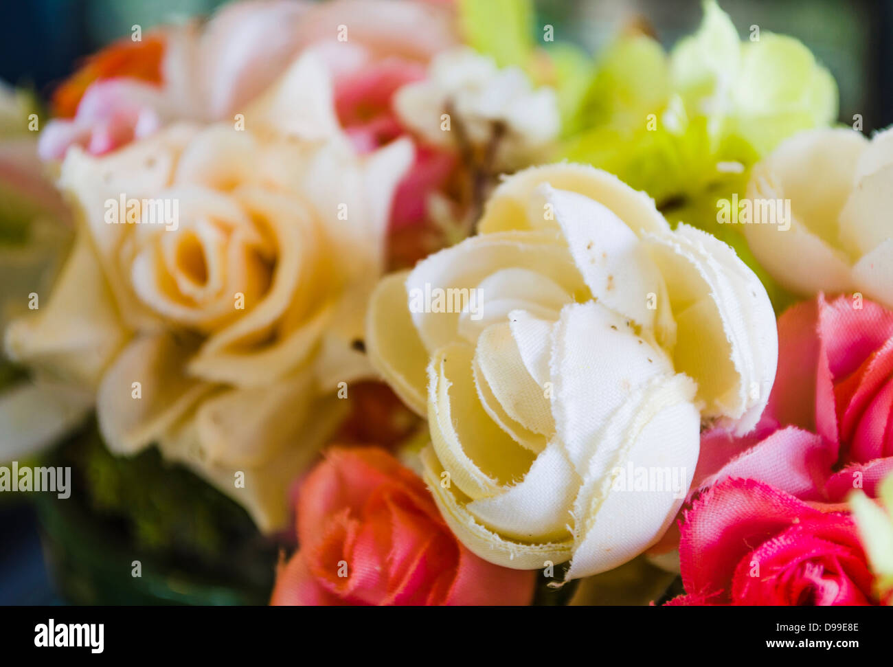 Künstliche Blumen Stockfoto