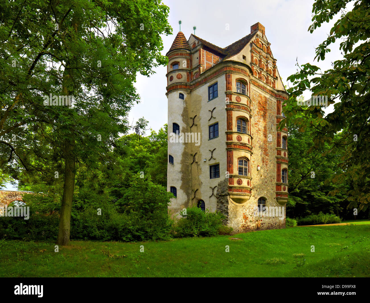 Altes Schloss Freyenstein in Wittstock, Brandenburg Deutschland Stockfoto