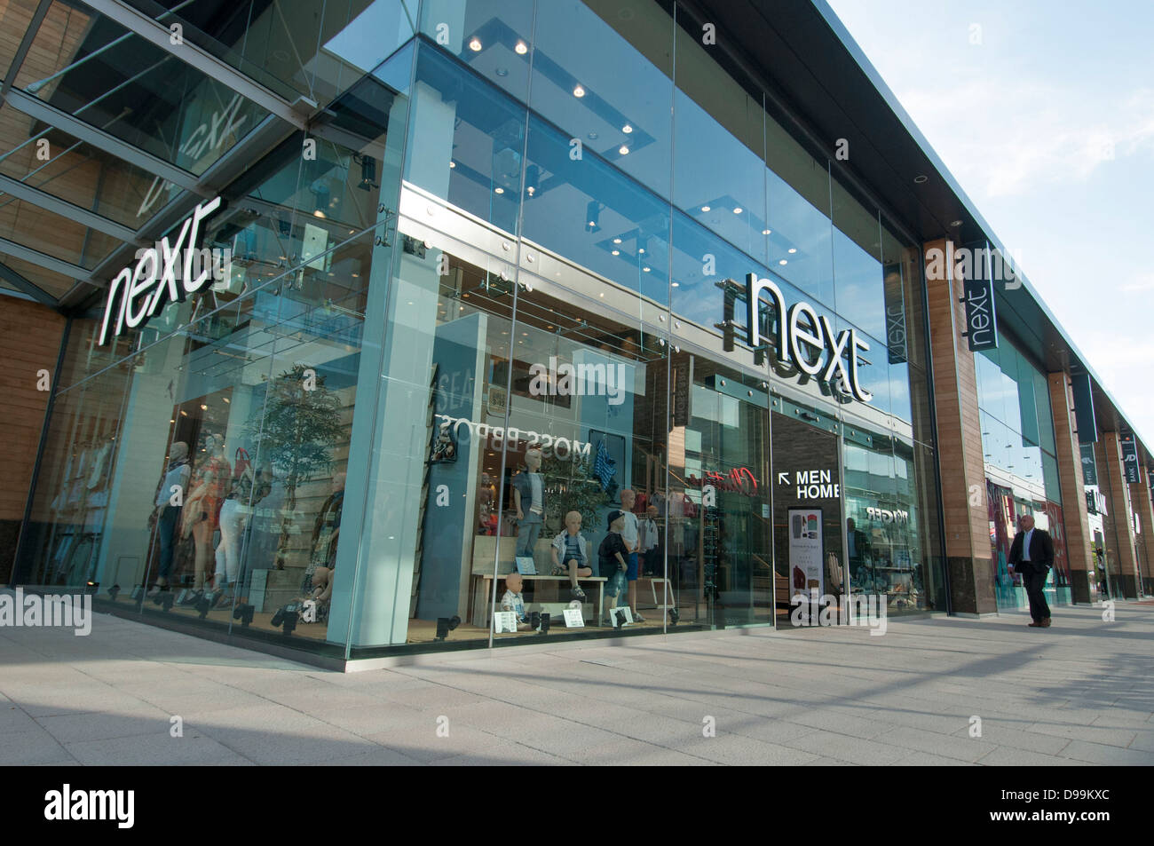 Als Nächstes speichern Sie Whiteley Einkaufszentrum Stockfoto