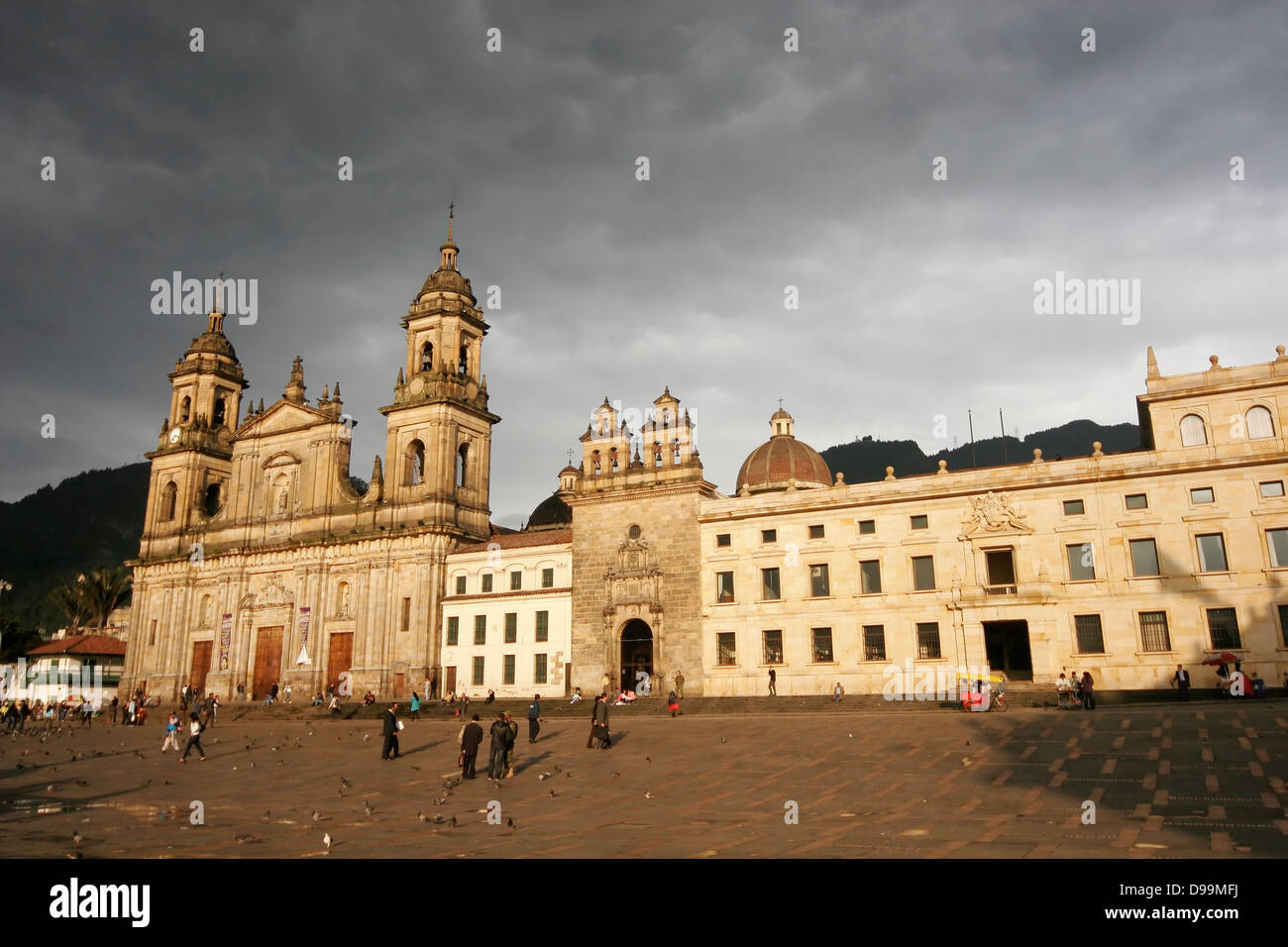 Cathedral Primada am Plaza de Bolívar, Bogota, Kolumbien, Südamerika Stockfoto