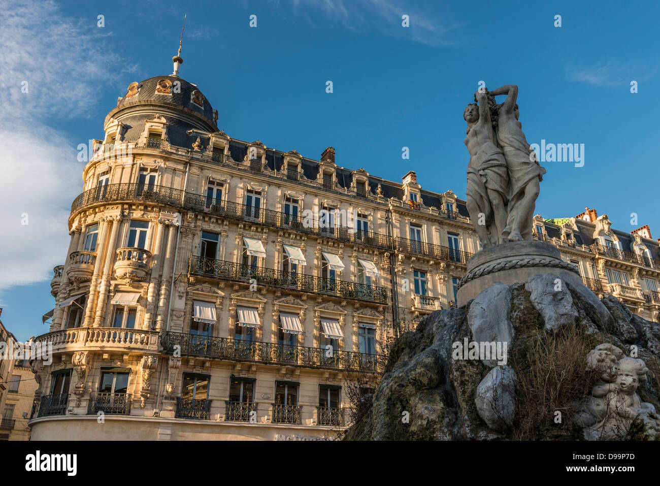 Place De La Comedie, Montpellier, Hérault, Languedoc-Roussillon, Frankreich Stockfoto