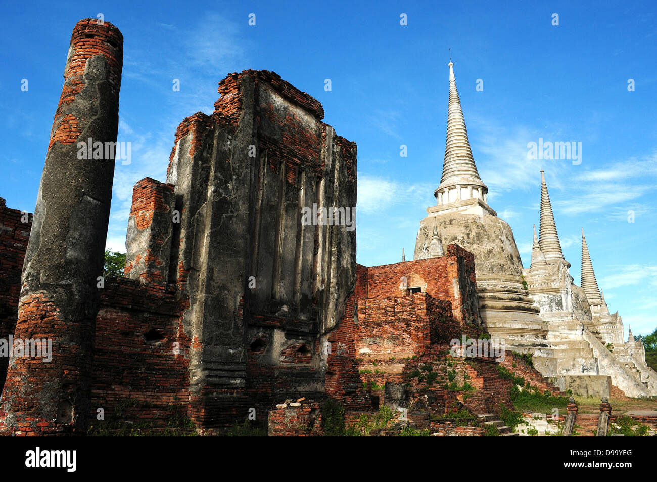 Wat antike Architektur Kunst Asien Bangkok Buddha Ruinen Buddhismus Außenaufnahme Kultur Dekoration Osten Smaragd Ethnizität Stockfoto