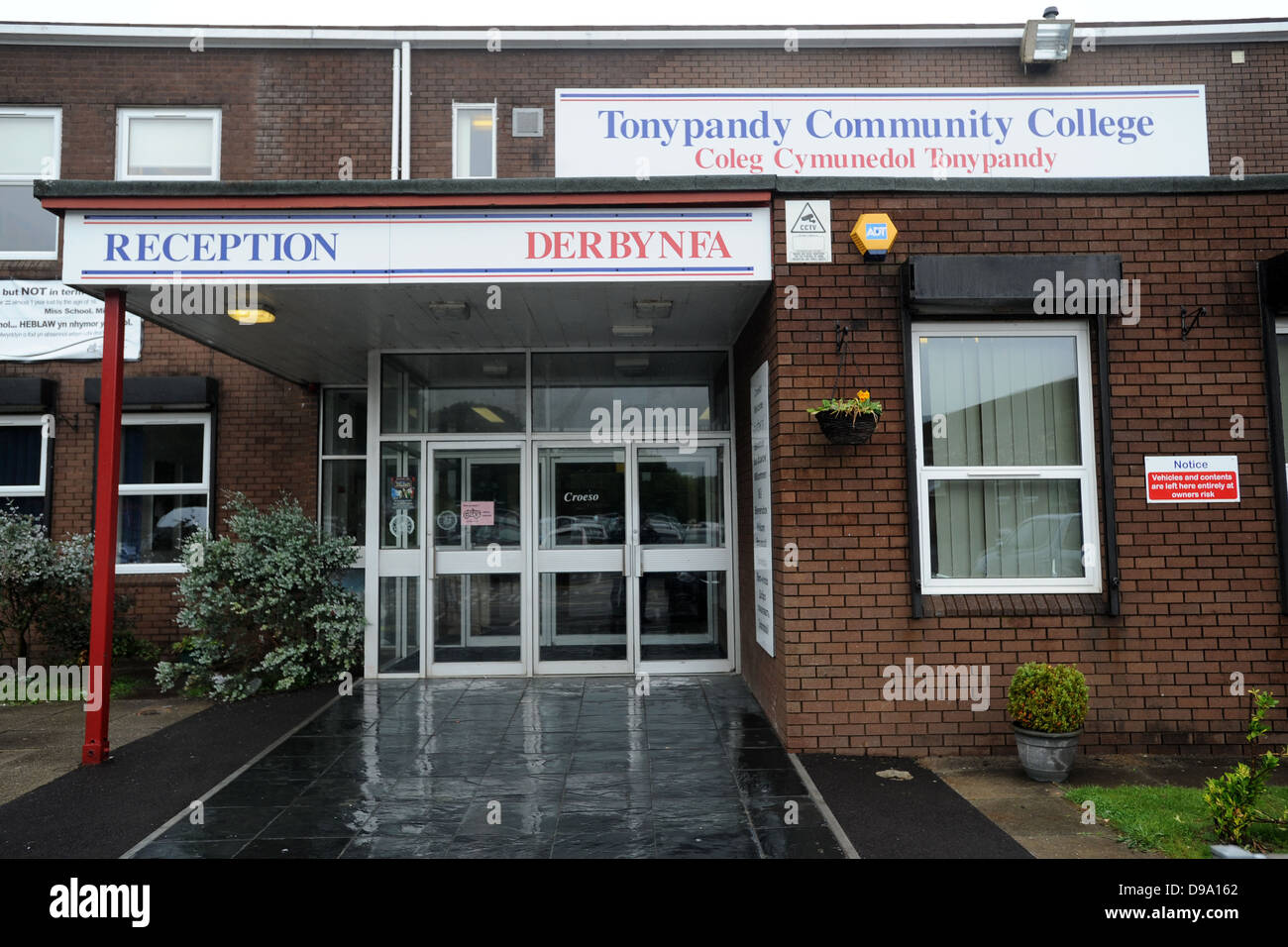 Tonypandy Community College in die Rhondda. Stockfoto