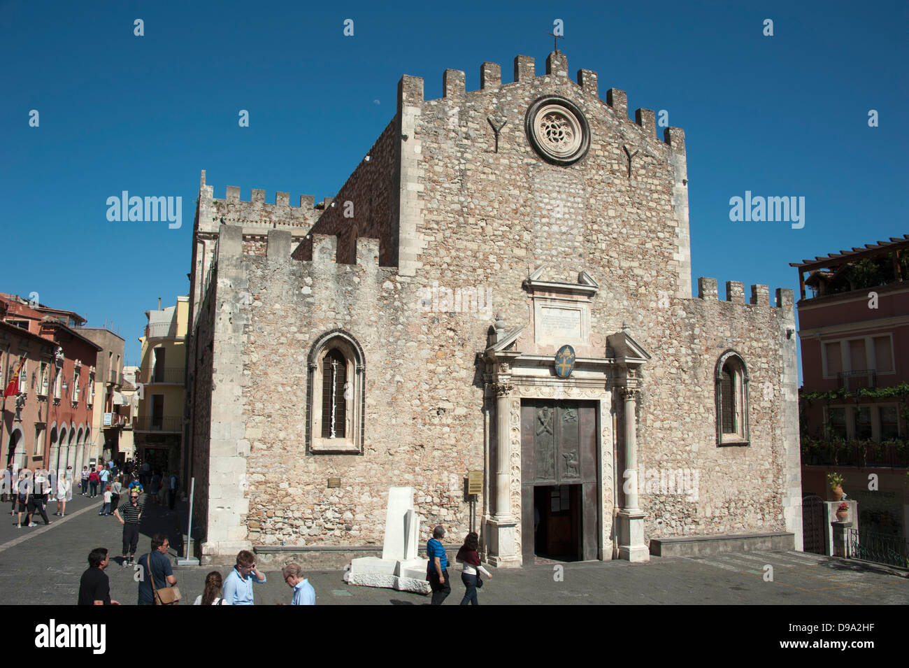 Cathedrale, Taormina, Sizilien, Italien, San Nicolo, Dom, Taormina, Sizilien, Italien, San Nicolo Stockfoto