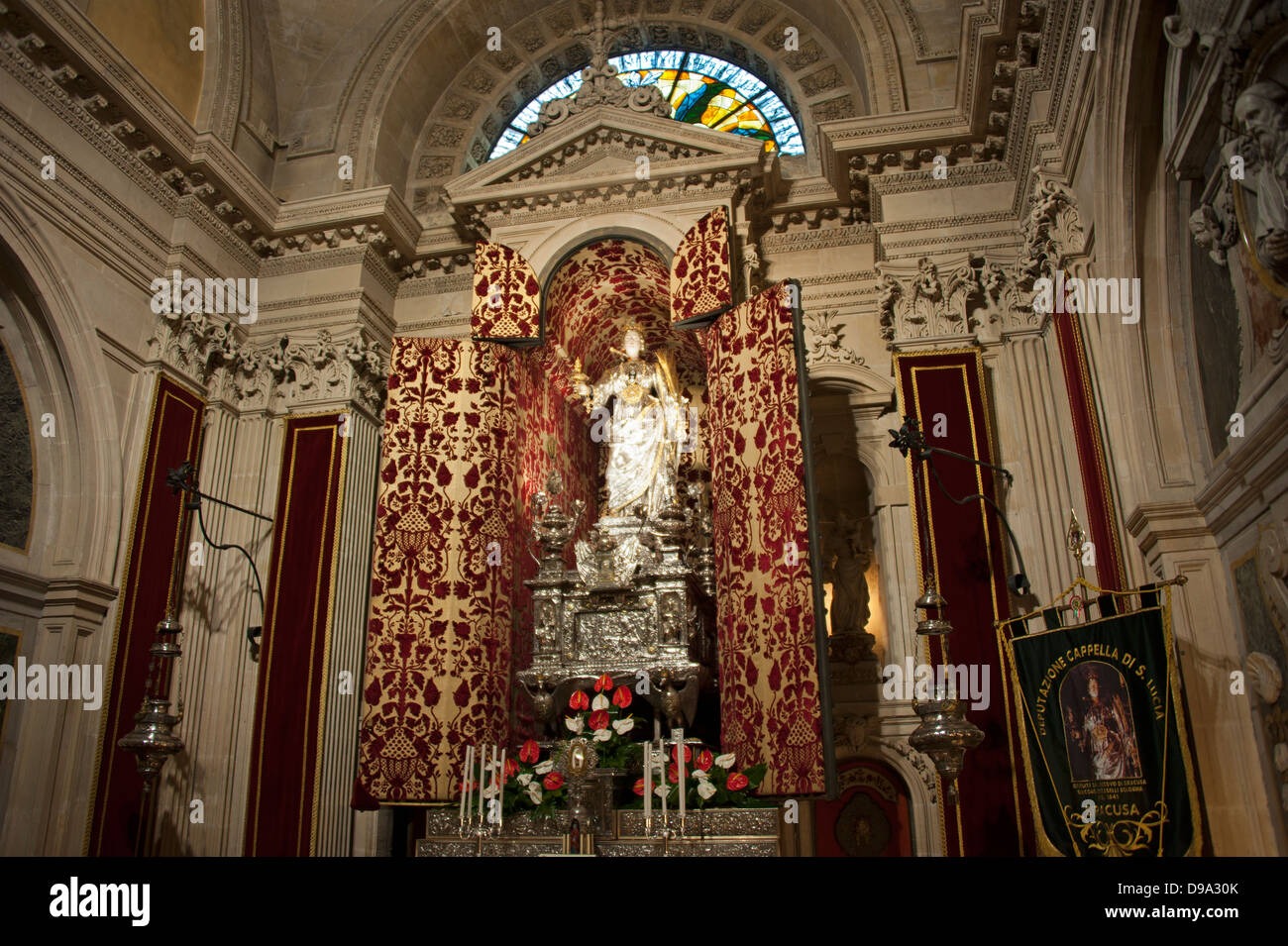 Kathedrale, Santa Maria Delle Colonne, Siracusa, Sizilien, Italien, Kathedrale, Santa Maria Delle Colonne, Syrakus, Sizilien, Urbino Stockfoto