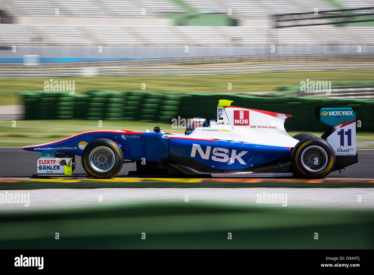 Renntag für Runde 2 der Baureihe 2013 GP3. 16. Juni 2013. Circuit Ricardo Tormo. Valencia, Spanien. #11 patric Niederhauser (CHE) - Jenzer Motorsport Credit: Action Plus Sport/Alamy Live News Stockfoto