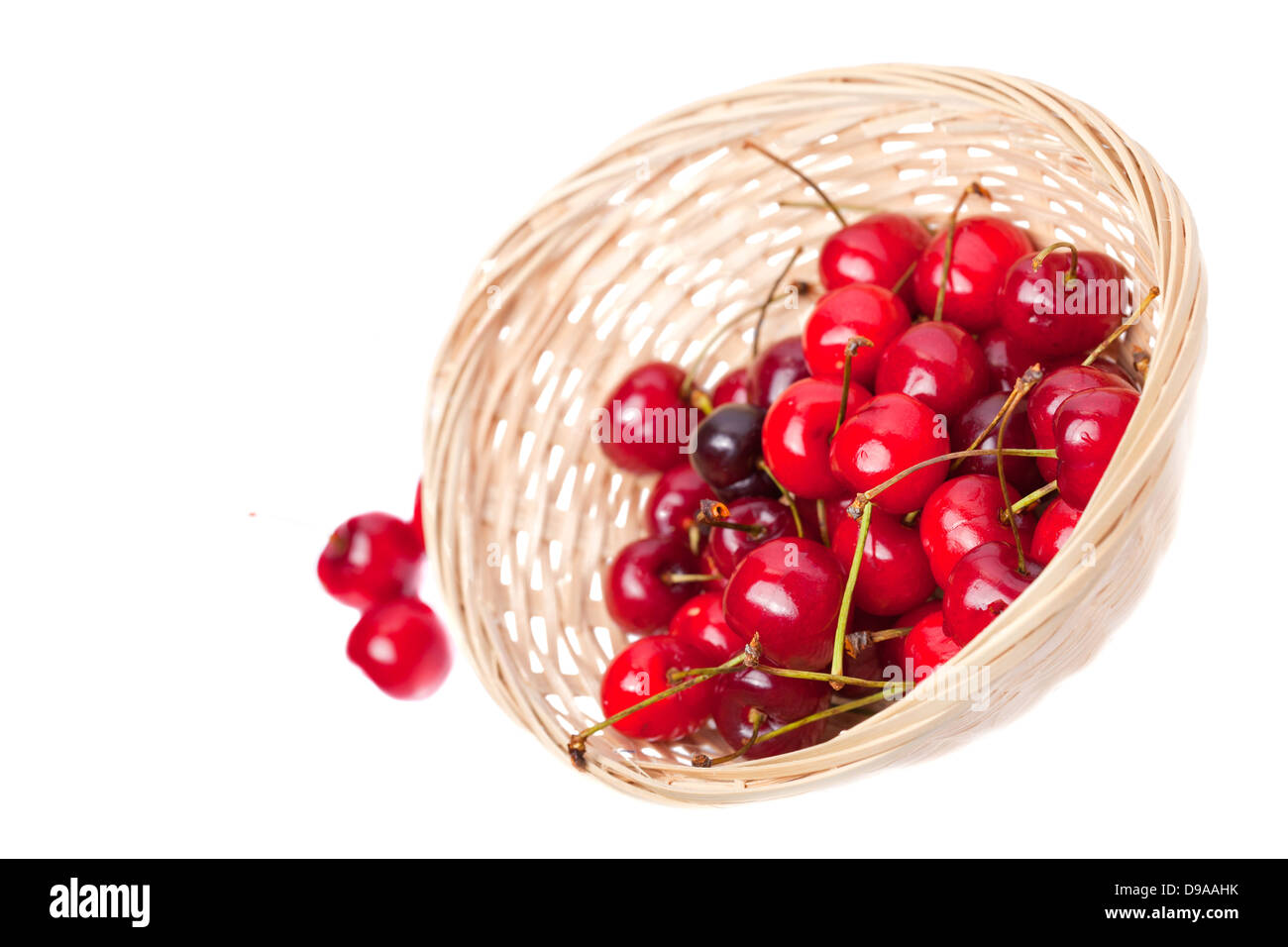 Frische Beeren für Tabelle auf weißem Hintergrund Stockfoto