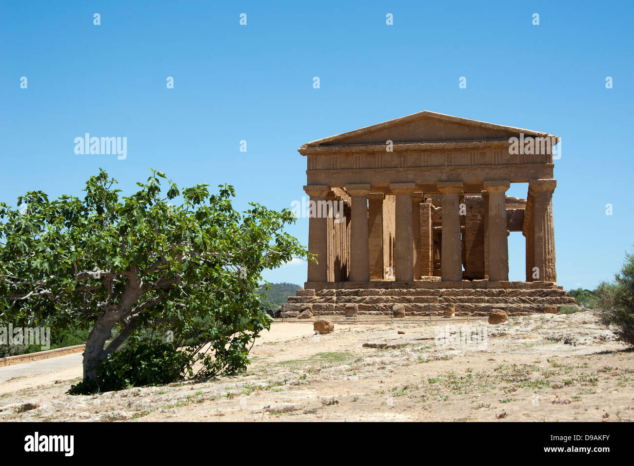 Concordia-Tempel-Tal der Tempel Agrigent Sizilien Italien Concordia Tempel Tal der Tempel Agrigent Sizilien Italien Agrigento Stockfoto